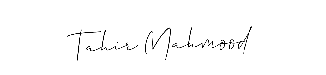 How to Draw Tahir Mahmood signature style? Allison_Script is a latest design signature styles for name Tahir Mahmood. Tahir Mahmood signature style 2 images and pictures png
