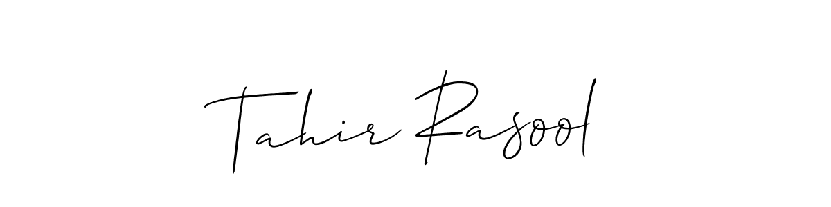 It looks lik you need a new signature style for name Tahir Rasool. Design unique handwritten (Allison_Script) signature with our free signature maker in just a few clicks. Tahir Rasool signature style 2 images and pictures png