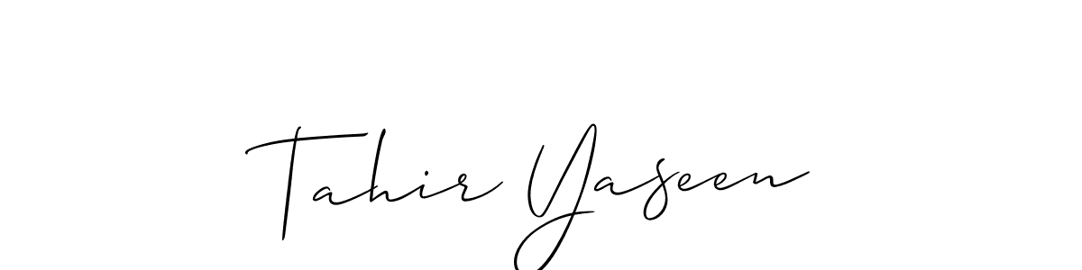 How to Draw Tahir Yaseen signature style? Allison_Script is a latest design signature styles for name Tahir Yaseen. Tahir Yaseen signature style 2 images and pictures png
