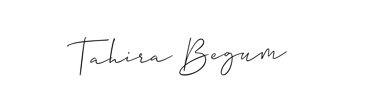 Also You can easily find your signature by using the search form. We will create Tahira Begum name handwritten signature images for you free of cost using Allison_Script sign style. Tahira Begum signature style 2 images and pictures png