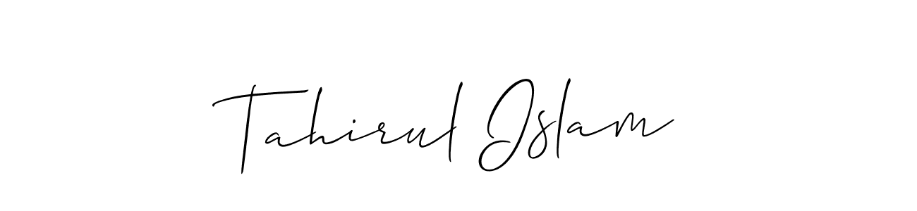 Similarly Allison_Script is the best handwritten signature design. Signature creator online .You can use it as an online autograph creator for name Tahirul Islam. Tahirul Islam signature style 2 images and pictures png
