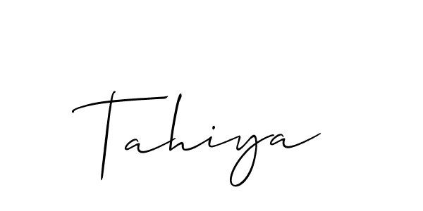 Once you've used our free online signature maker to create your best signature Allison_Script style, it's time to enjoy all of the benefits that Tahiya name signing documents. Tahiya signature style 2 images and pictures png