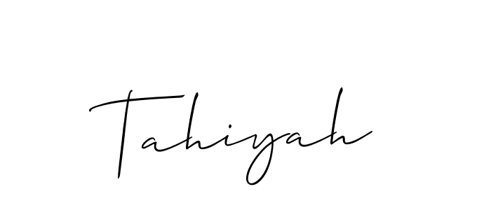 Tahiyah stylish signature style. Best Handwritten Sign (Allison_Script) for my name. Handwritten Signature Collection Ideas for my name Tahiyah. Tahiyah signature style 2 images and pictures png