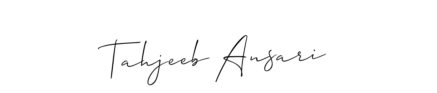 Make a beautiful signature design for name Tahjeeb Ansari. Use this online signature maker to create a handwritten signature for free. Tahjeeb Ansari signature style 2 images and pictures png