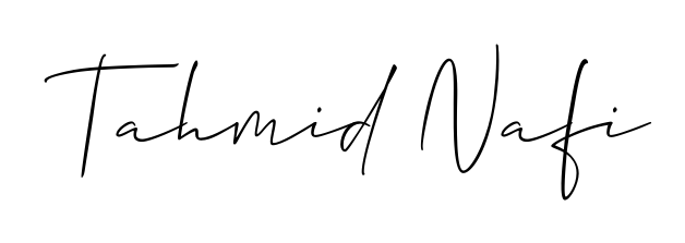 A dynamic signature style for Tahmid Nafi using Allison_Script script. Designed to look authentic, handwritten, and professional. Tahmid Nafi signature style 2 images and pictures png