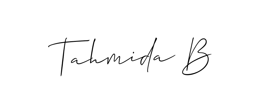 Here are the top 10 professional signature styles for the name Tahmida B. These are the best autograph styles you can use for your name. Tahmida B signature style 2 images and pictures png