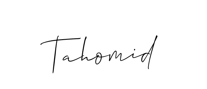 if you are searching for the best signature style for your name Tahomid. so please give up your signature search. here we have designed multiple signature styles  using Allison_Script. Tahomid signature style 2 images and pictures png