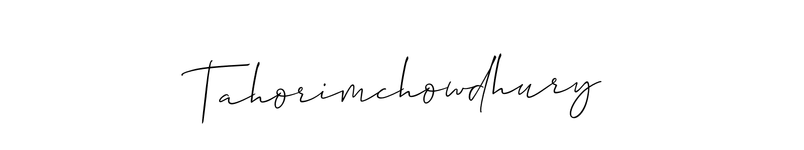 Make a beautiful signature design for name Tahorimchowdhury. Use this online signature maker to create a handwritten signature for free. Tahorimchowdhury signature style 2 images and pictures png