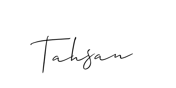 Similarly Allison_Script is the best handwritten signature design. Signature creator online .You can use it as an online autograph creator for name Tahsan. Tahsan signature style 2 images and pictures png