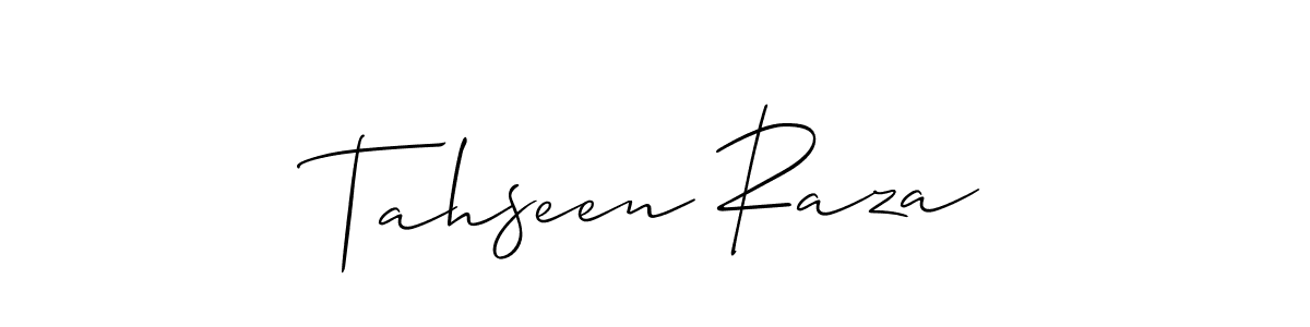 Tahseen Raza stylish signature style. Best Handwritten Sign (Allison_Script) for my name. Handwritten Signature Collection Ideas for my name Tahseen Raza. Tahseen Raza signature style 2 images and pictures png