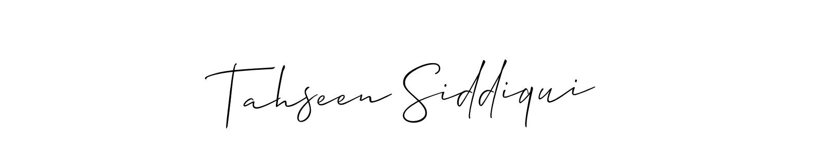 Tahseen Siddiqui stylish signature style. Best Handwritten Sign (Allison_Script) for my name. Handwritten Signature Collection Ideas for my name Tahseen Siddiqui. Tahseen Siddiqui signature style 2 images and pictures png