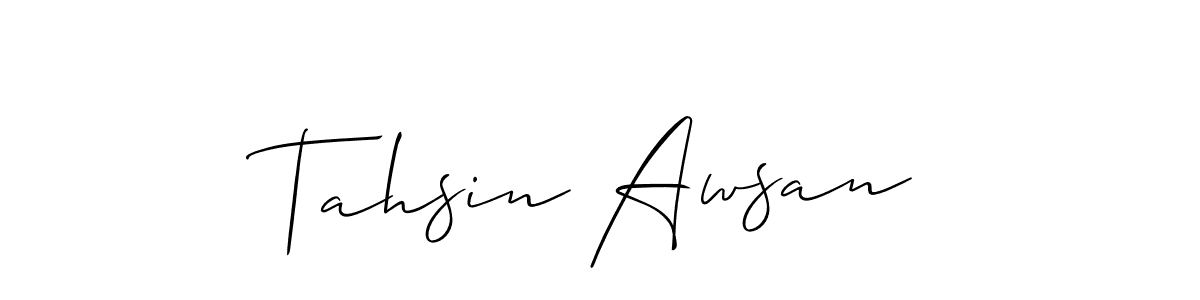 Make a beautiful signature design for name Tahsin Awsan. Use this online signature maker to create a handwritten signature for free. Tahsin Awsan signature style 2 images and pictures png