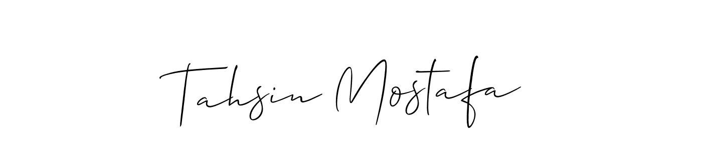 Once you've used our free online signature maker to create your best signature Allison_Script style, it's time to enjoy all of the benefits that Tahsin Mostafa name signing documents. Tahsin Mostafa signature style 2 images and pictures png