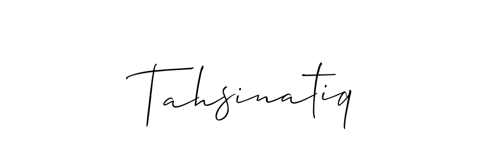 Similarly Allison_Script is the best handwritten signature design. Signature creator online .You can use it as an online autograph creator for name Tahsinatiq. Tahsinatiq signature style 2 images and pictures png