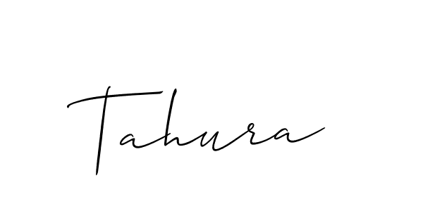 Best and Professional Signature Style for Tahura. Allison_Script Best Signature Style Collection. Tahura signature style 2 images and pictures png