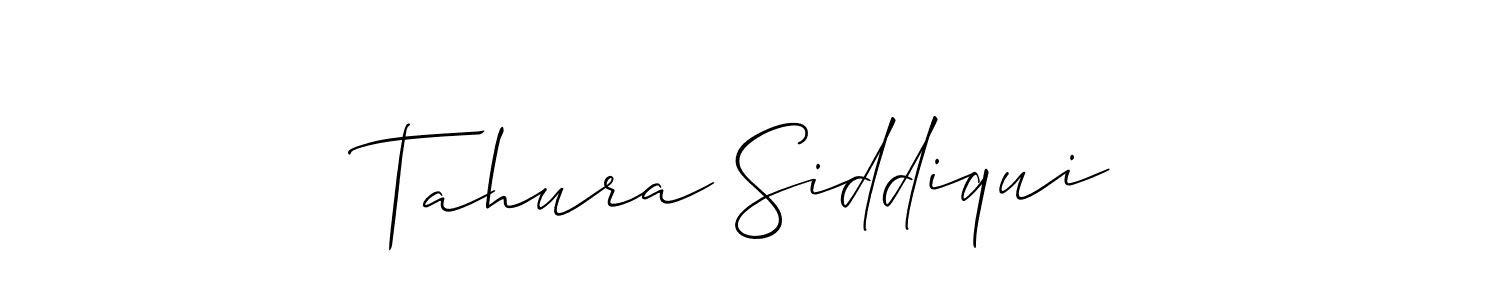 This is the best signature style for the Tahura Siddiqui name. Also you like these signature font (Allison_Script). Mix name signature. Tahura Siddiqui signature style 2 images and pictures png