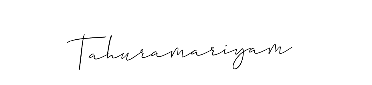 Make a beautiful signature design for name Tahuramariyam. Use this online signature maker to create a handwritten signature for free. Tahuramariyam signature style 2 images and pictures png