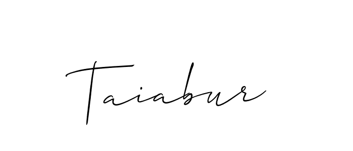 You can use this online signature creator to create a handwritten signature for the name Taiabur. This is the best online autograph maker. Taiabur signature style 2 images and pictures png