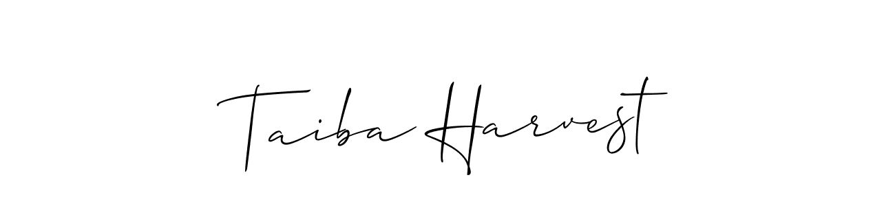 Here are the top 10 professional signature styles for the name Taiba Harvest. These are the best autograph styles you can use for your name. Taiba Harvest signature style 2 images and pictures png