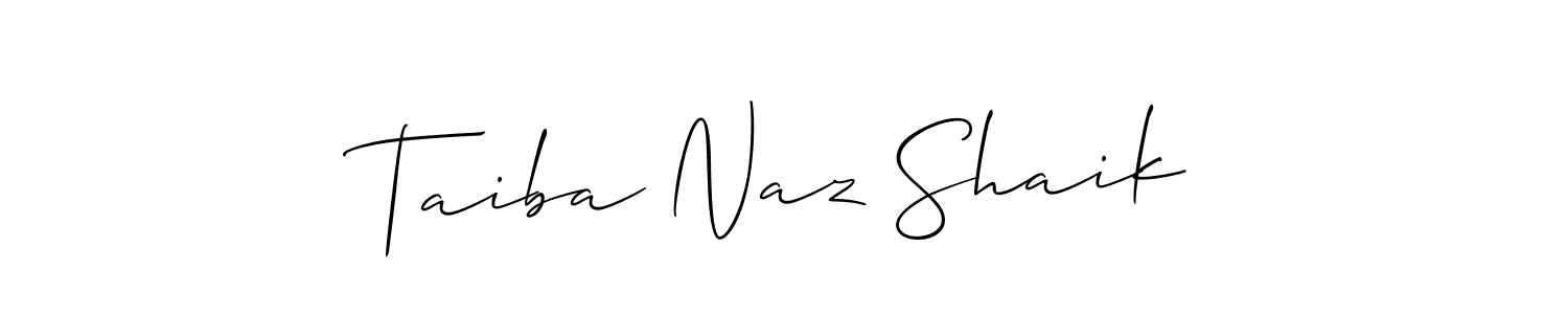 You can use this online signature creator to create a handwritten signature for the name Taiba Naz Shaik. This is the best online autograph maker. Taiba Naz Shaik signature style 2 images and pictures png