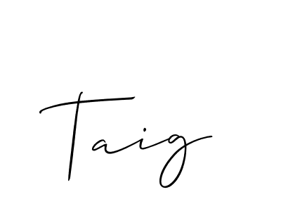 You can use this online signature creator to create a handwritten signature for the name Taig. This is the best online autograph maker. Taig signature style 2 images and pictures png