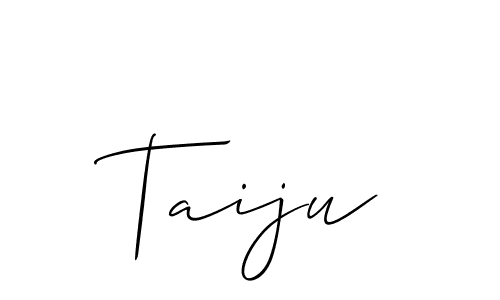 How to make Taiju name signature. Use Allison_Script style for creating short signs online. This is the latest handwritten sign. Taiju signature style 2 images and pictures png
