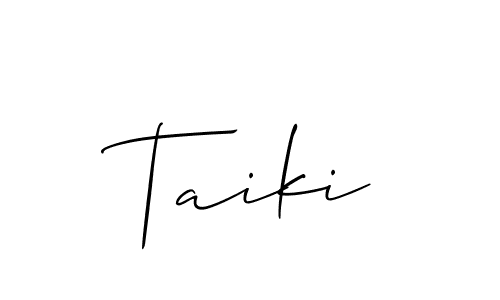 How to Draw Taiki signature style? Allison_Script is a latest design signature styles for name Taiki. Taiki signature style 2 images and pictures png