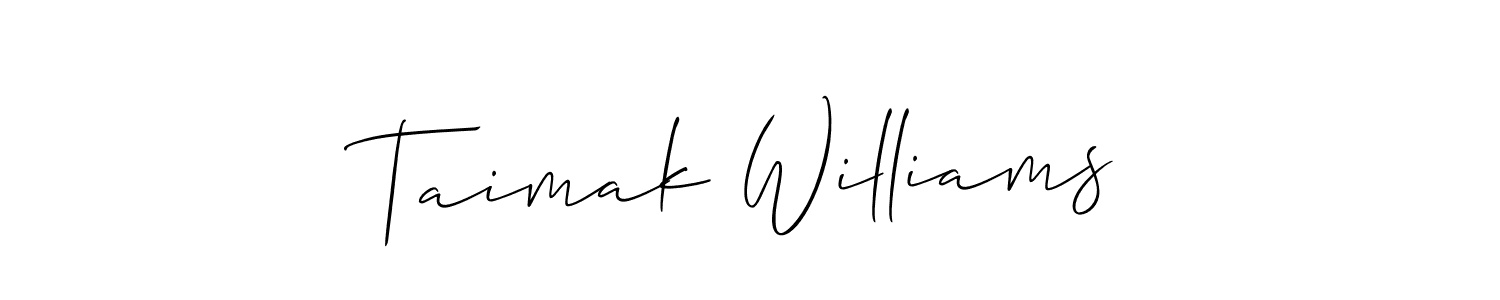 See photos of Taimak Williams official signature by Spectra . Check more albums & portfolios. Read reviews & check more about Allison_Script font. Taimak Williams signature style 2 images and pictures png