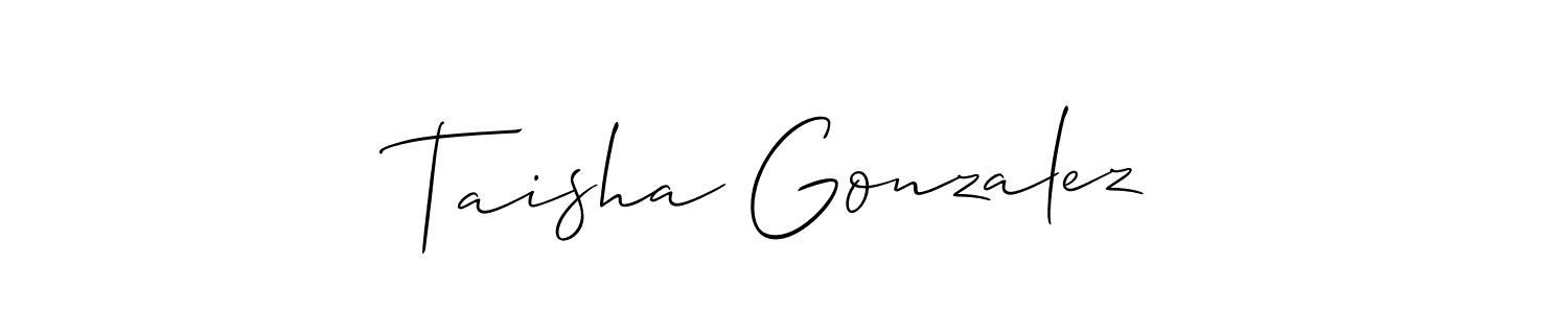 Best and Professional Signature Style for Taisha Gonzalez. Allison_Script Best Signature Style Collection. Taisha Gonzalez signature style 2 images and pictures png