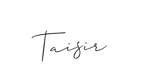 Make a beautiful signature design for name Taisir. Use this online signature maker to create a handwritten signature for free. Taisir signature style 2 images and pictures png