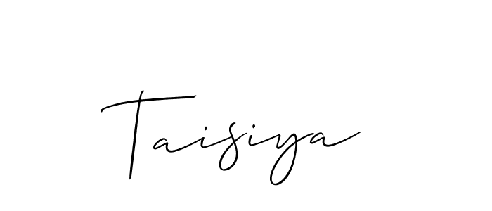 Similarly Allison_Script is the best handwritten signature design. Signature creator online .You can use it as an online autograph creator for name Taisiya. Taisiya signature style 2 images and pictures png