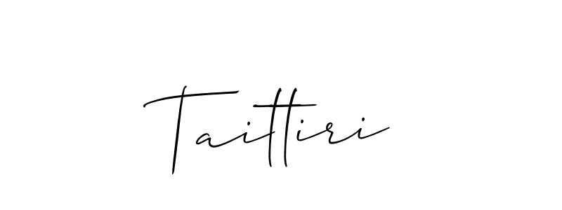 Best and Professional Signature Style for Taittiri. Allison_Script Best Signature Style Collection. Taittiri signature style 2 images and pictures png