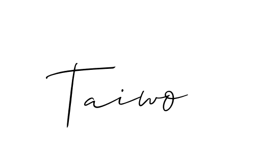 Also we have Taiwo name is the best signature style. Create professional handwritten signature collection using Allison_Script autograph style. Taiwo signature style 2 images and pictures png