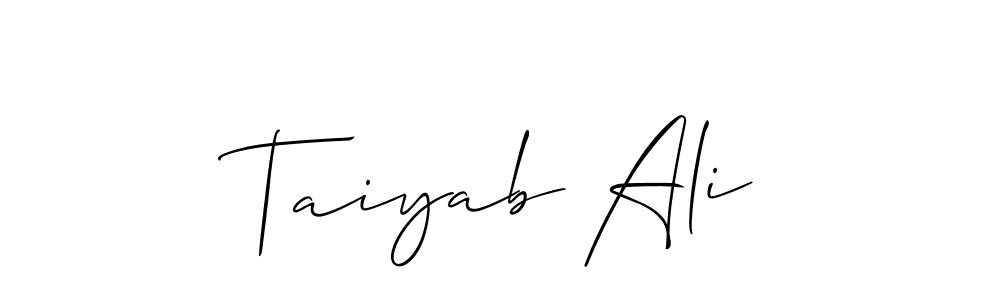 Once you've used our free online signature maker to create your best signature Allison_Script style, it's time to enjoy all of the benefits that Taiyab Ali name signing documents. Taiyab Ali signature style 2 images and pictures png