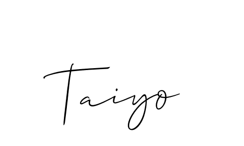How to make Taiyo signature? Allison_Script is a professional autograph style. Create handwritten signature for Taiyo name. Taiyo signature style 2 images and pictures png