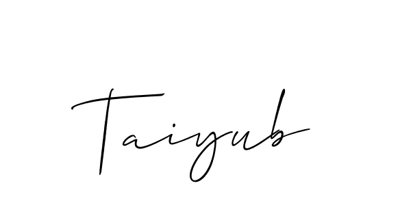 Taiyub stylish signature style. Best Handwritten Sign (Allison_Script) for my name. Handwritten Signature Collection Ideas for my name Taiyub. Taiyub signature style 2 images and pictures png