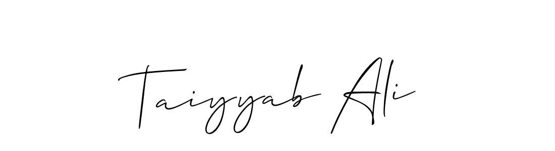 Once you've used our free online signature maker to create your best signature Allison_Script style, it's time to enjoy all of the benefits that Taiyyab Ali name signing documents. Taiyyab Ali signature style 2 images and pictures png