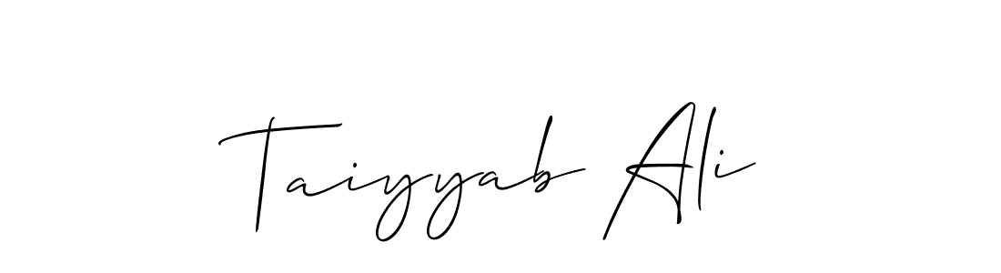 Similarly Allison_Script is the best handwritten signature design. Signature creator online .You can use it as an online autograph creator for name Taiyyab Ali. Taiyyab Ali signature style 2 images and pictures png