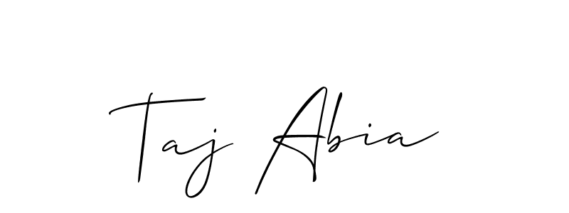 Make a beautiful signature design for name Taj Abia. Use this online signature maker to create a handwritten signature for free. Taj Abia signature style 2 images and pictures png