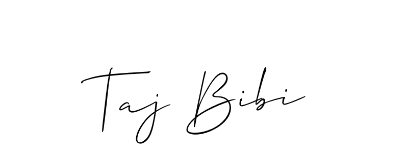 Also You can easily find your signature by using the search form. We will create Taj Bibi name handwritten signature images for you free of cost using Allison_Script sign style. Taj Bibi signature style 2 images and pictures png