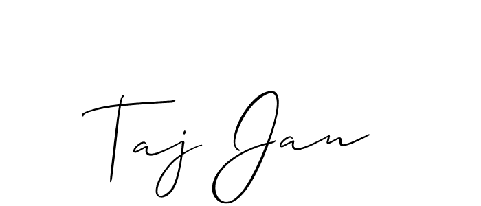 Best and Professional Signature Style for Taj Jan. Allison_Script Best Signature Style Collection. Taj Jan signature style 2 images and pictures png
