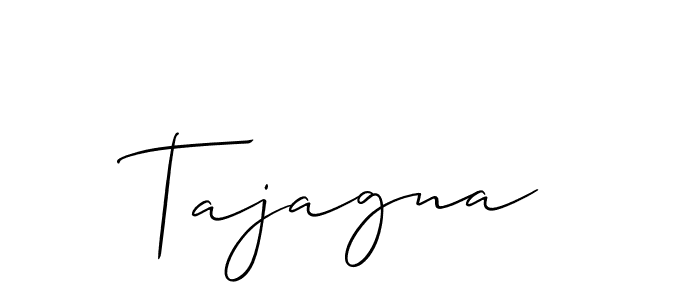 Tajagna stylish signature style. Best Handwritten Sign (Allison_Script) for my name. Handwritten Signature Collection Ideas for my name Tajagna. Tajagna signature style 2 images and pictures png