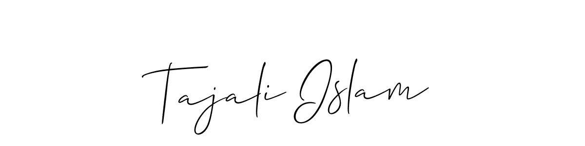 Best and Professional Signature Style for Tajali Islam. Allison_Script Best Signature Style Collection. Tajali Islam signature style 2 images and pictures png