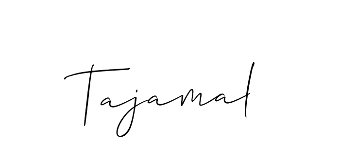 Create a beautiful signature design for name Tajamal. With this signature (Allison_Script) fonts, you can make a handwritten signature for free. Tajamal signature style 2 images and pictures png