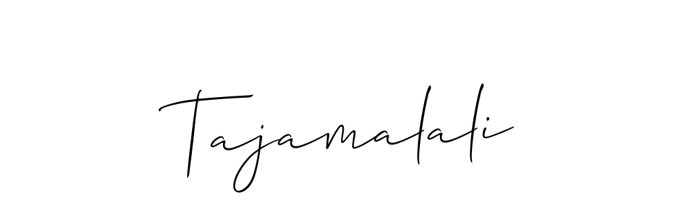 Also You can easily find your signature by using the search form. We will create Tajamalali name handwritten signature images for you free of cost using Allison_Script sign style. Tajamalali signature style 2 images and pictures png