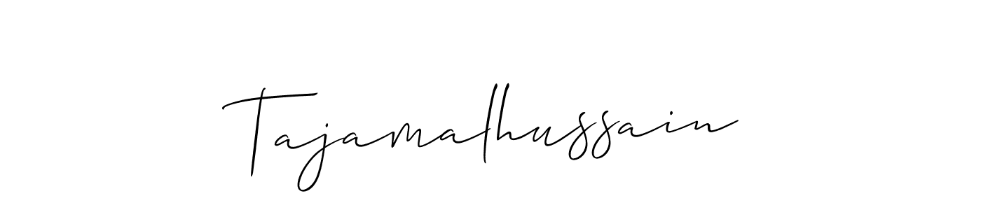 Tajamalhussain stylish signature style. Best Handwritten Sign (Allison_Script) for my name. Handwritten Signature Collection Ideas for my name Tajamalhussain. Tajamalhussain signature style 2 images and pictures png