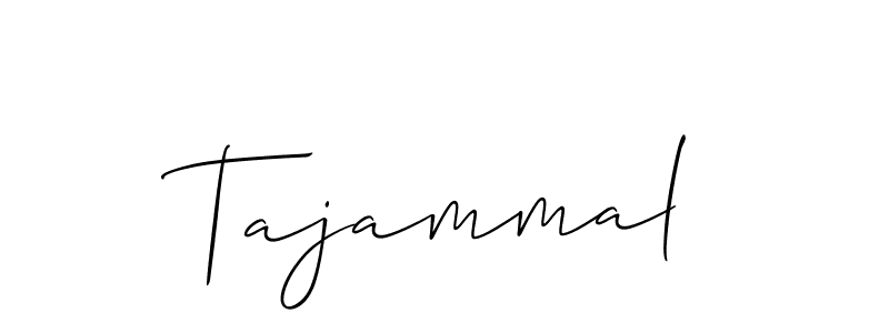 Create a beautiful signature design for name Tajammal. With this signature (Allison_Script) fonts, you can make a handwritten signature for free. Tajammal signature style 2 images and pictures png