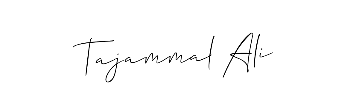 Also You can easily find your signature by using the search form. We will create Tajammal Ali name handwritten signature images for you free of cost using Allison_Script sign style. Tajammal Ali signature style 2 images and pictures png