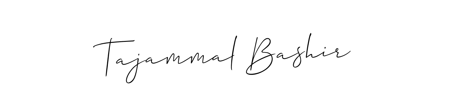 Design your own signature with our free online signature maker. With this signature software, you can create a handwritten (Allison_Script) signature for name Tajammal Bashir. Tajammal Bashir signature style 2 images and pictures png