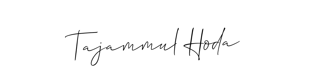 It looks lik you need a new signature style for name Tajammul Hoda. Design unique handwritten (Allison_Script) signature with our free signature maker in just a few clicks. Tajammul Hoda signature style 2 images and pictures png